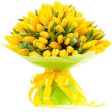 Yellow Tulips Bouquet - Flowers Box London